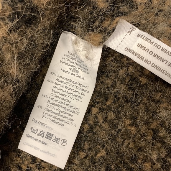 Madewell leopard print alpaca and wool sweater size large - Picture 5 of 6